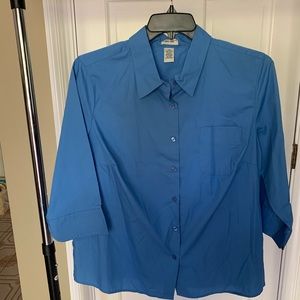 Blue Cherokee Wrinkle Resist Shirt